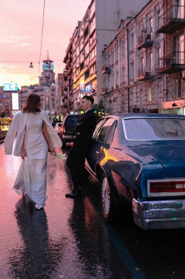 Chevrolet Malibu Classic blue замовити ретро авто на весілля