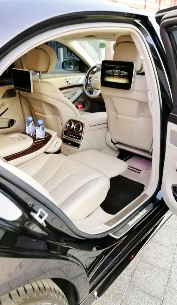 Mercedes W222 S500L vip прокат аренда мерседес на свадьбу с водителем 