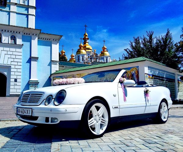 Mercedes W208 clk кабриолет заказать на свадьбу в киеве