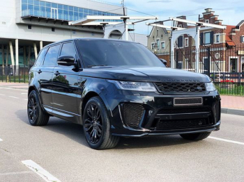  Range Rover Sprort SVR черный заказать на прокат ренж ровер спорт на свадьбу