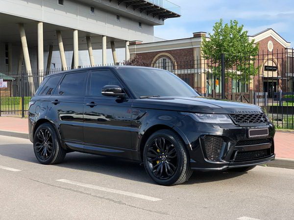  Range Rover Sprort SVR черный заказать на прокат ренж ровер спорт на свадьбу