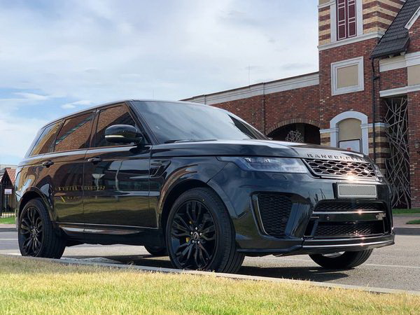  Range Rover Sprort SVR черный заказать на прокат ренж ровер спорт на свадьбу