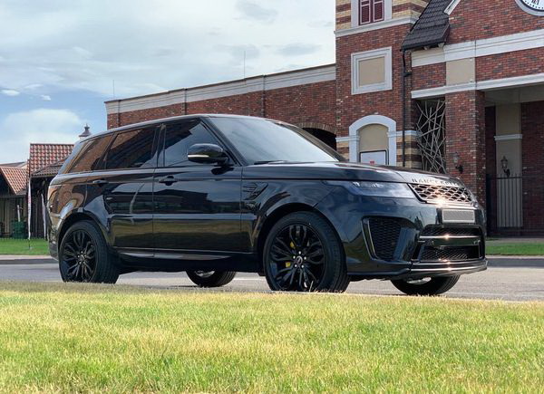  Range Rover Sprort SVR черный заказать на прокат ренж ровер спорт на свадьбу