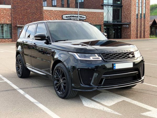  Range Rover Sprort SVR черный заказать на прокат ренж ровер спорт на свадьбу