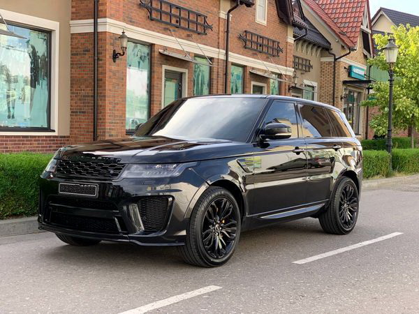  Range Rover Sprort SVR черный заказать на прокат ренж ровер спорт на свадьбу