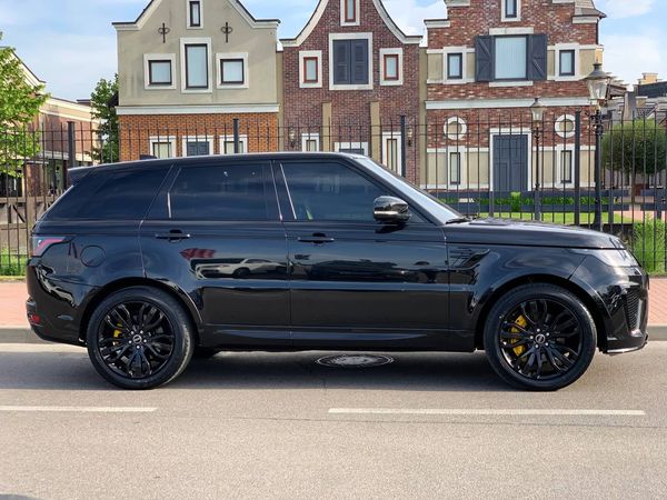  Range Rover Sprort SVR черный заказать на прокат ренж ровер спорт на свадьбу