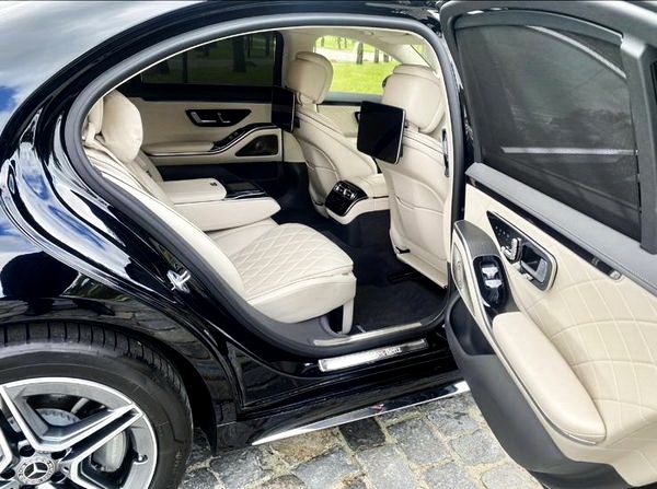 Mercedes Benz W223 S560 AMG аренда авто премиум класса с водителем на свадьбу в Киеве