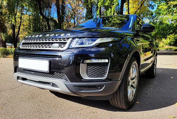 Range Rover Evoque черный прокат аренда джип ренж ровер с водителем на свадьбу