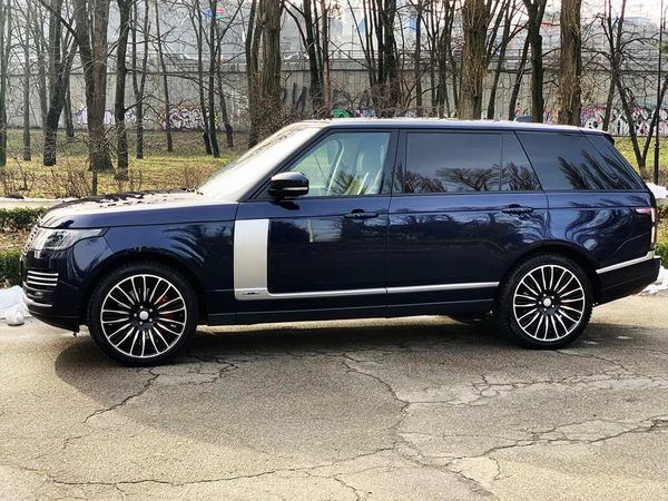 Range Rover синий внедорожник на свадьбу прокат без водителя с водителем