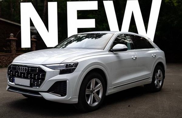 Внедорожник Audi Q8 белый джип с водителем без водителя на прокат на свадьбу