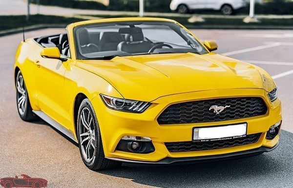 Ford Mustang желтый кабриолет прокат форд мустанг без водителя