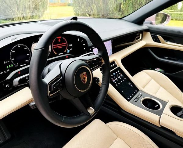  Porsche Taycan 4S фиолетовый электрокар прокат аренда фото съемки тест драйв киев