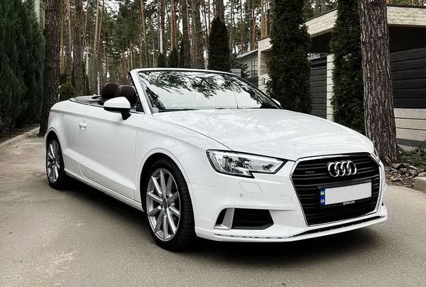Audi A3 Cabrio белый заказать в аренду прокат кабриолета на свадьбу