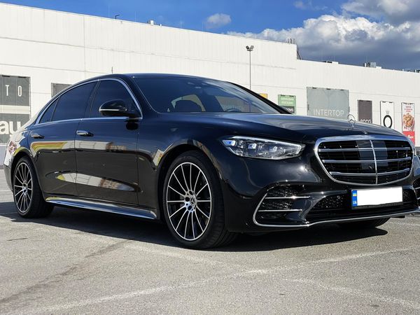 прокат Оренда Mercedes-Benz W223 S-Class оренда з водієм, оренда мерседес 223, авто на весілля новий мерседес 223, трансфер бориспіль на мерседес 223