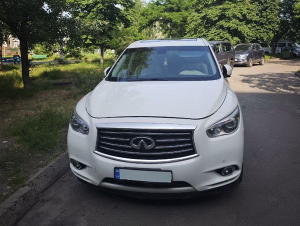 Infiniti GX60 біла замовити джип на весілля Київ 
