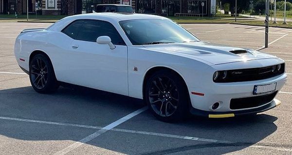 Dodge Challenger білий — прокат без водія в Києві