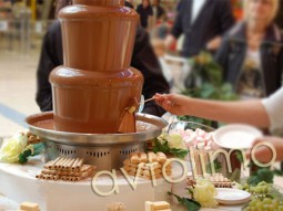 Шоколадный фонтан из шеколада на свадьбу