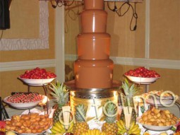 Шоколадный фонтан из шеколада на свадьбу